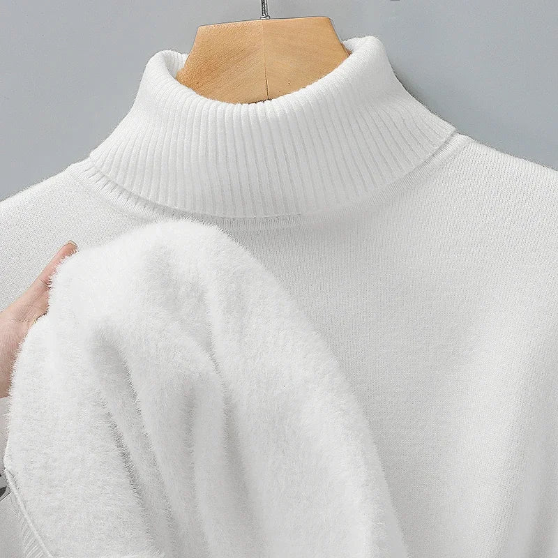 Tobias Warm Tailored Merino Wool Turtleneck Sweater