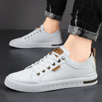 Spencer Casual Comfortable Leather Lace Up Sneakers