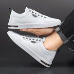 Spencer Casual Comfortable Leather Lace Up Sneakers