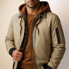 Lionel Casual Winter Hooded Bomber Jacket