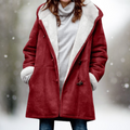Aspen Women's Shearling Hooded Winter Coat