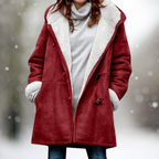 Aspen Women's Shearling Hooded Winter Coat