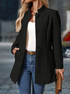 Sofia Women's Button-Front Winter Pea Coat