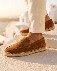Matteo Men's Suede Espadrille Loafers