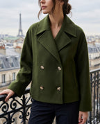 Blakely Women's Double-Breasted Wool Coat
