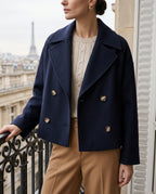 Blakely Women's Double-Breasted Wool Coat