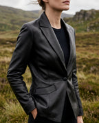 Sinclair Women's Leather Tailored Blazer