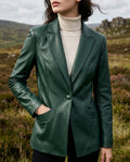 Sinclair Women's Leather Tailored Blazer
