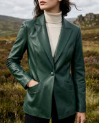 Sinclair Women's Leather Tailored Blazer