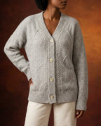 Palmer Women's Cashmere Button Cardigan