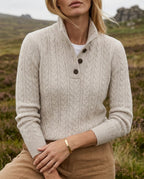 Kensington Women's Cable Knit Cashmere Sweater