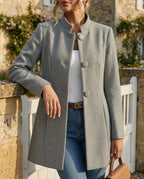 Charlotte Women's Wool A-Line Coat