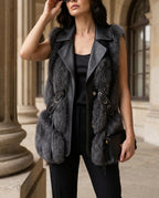 Melody Women's Faux Fur Lapel Vest