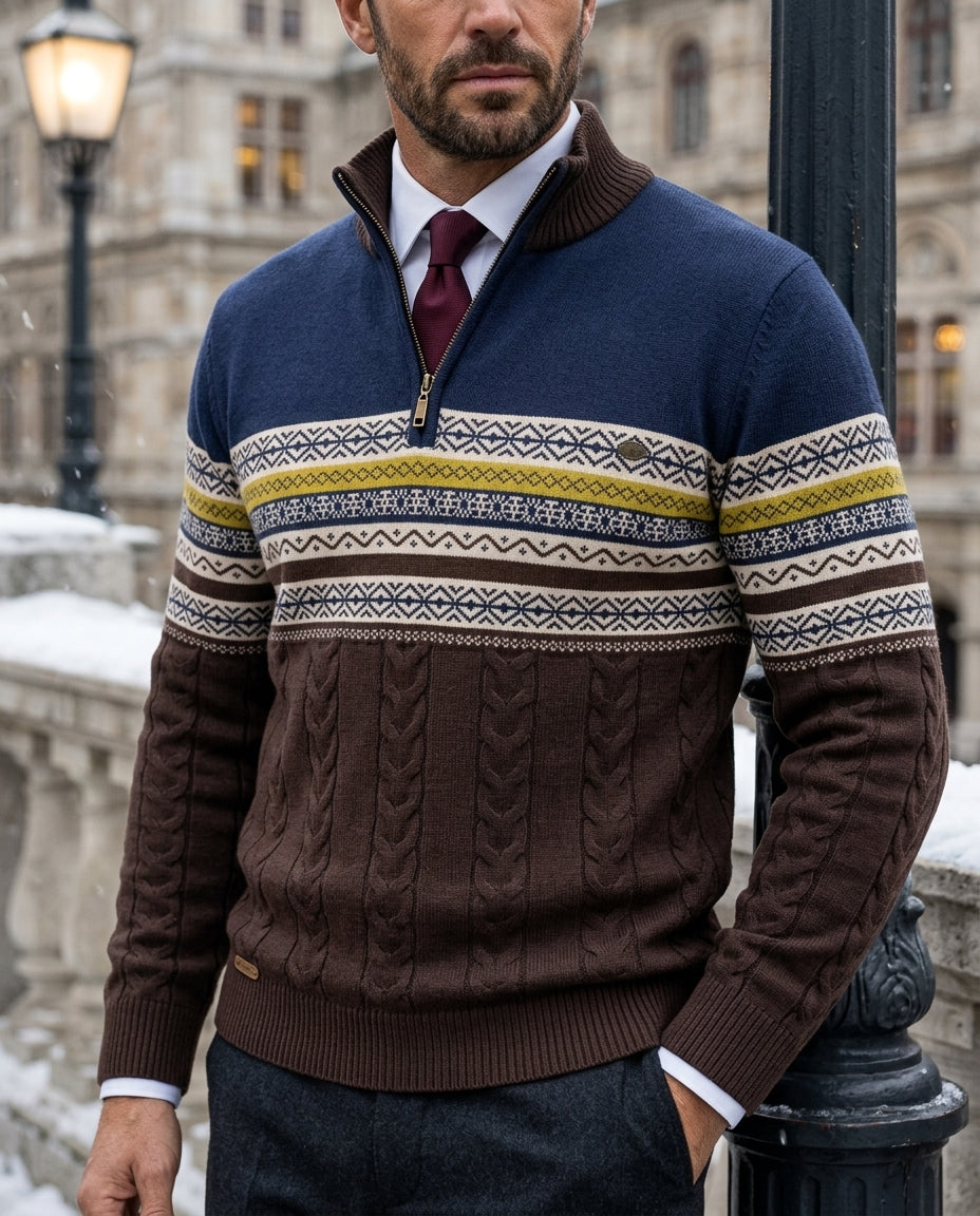 Camden Men's Winter Half Zip Sweater
