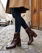 Ovelle Women's Sculpted Block Heel Boots