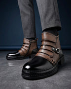 Centaur Men's Buckle Strap Ankle Boots