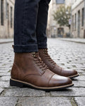 Harwick Men's Cap Toe Ankle Boots
