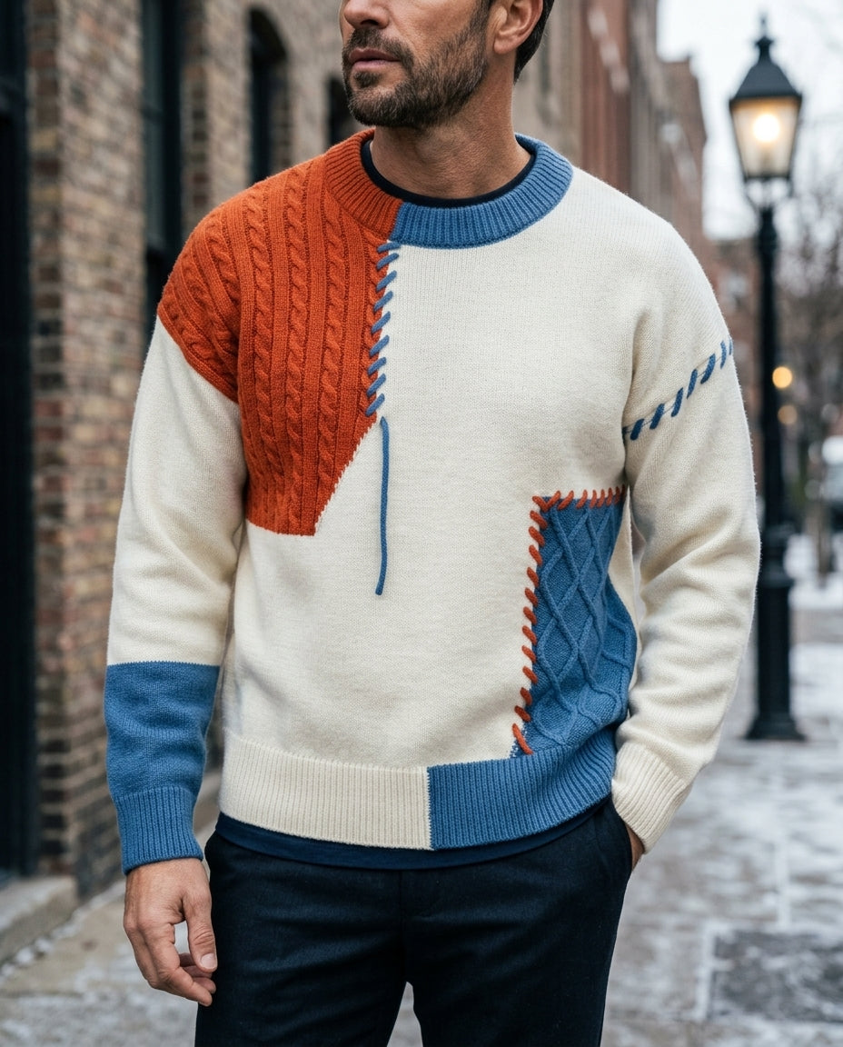 Radcliffe Men's Cable Knit Wool Pullover