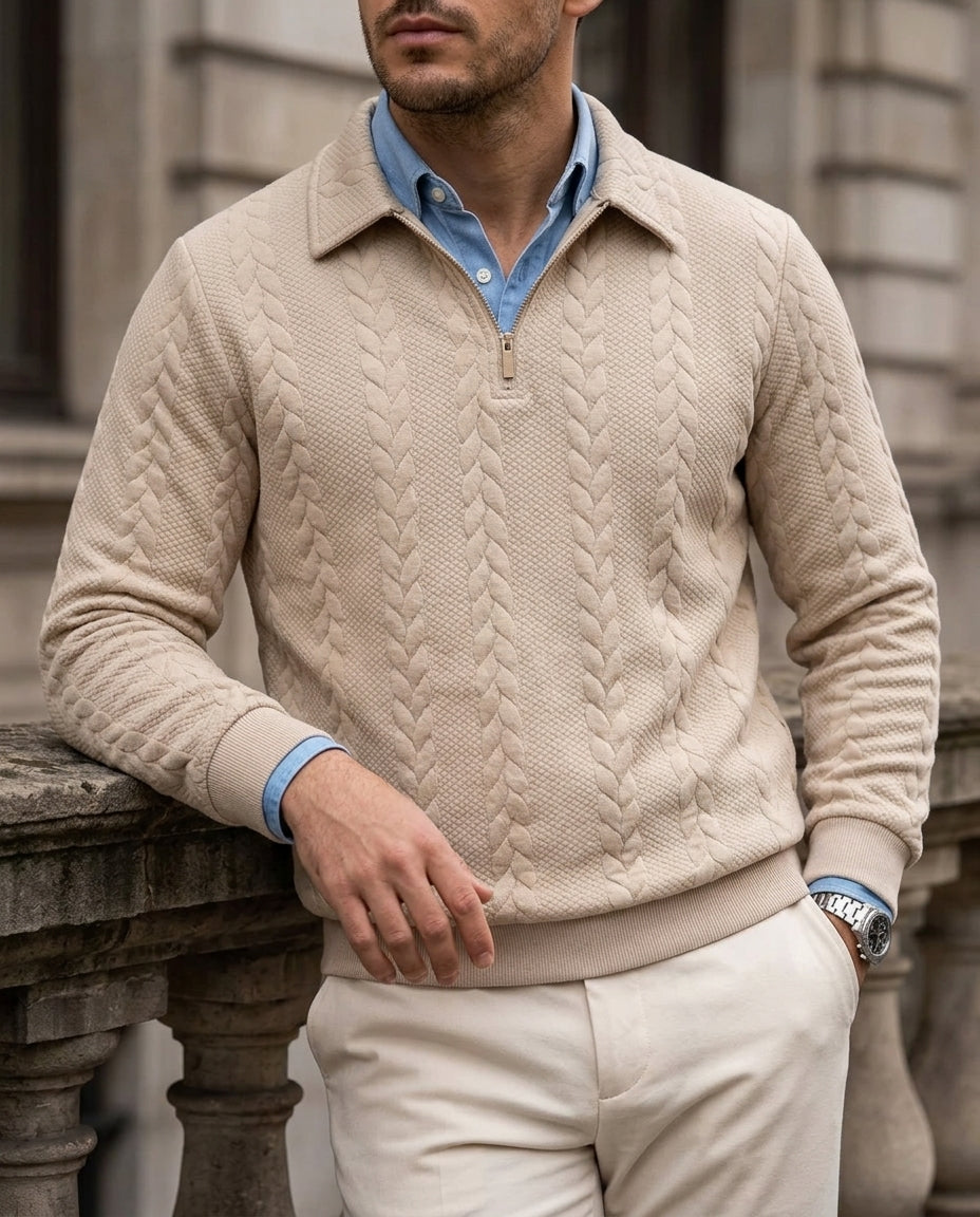 Corbin Men's Half Zip Knit Sweater