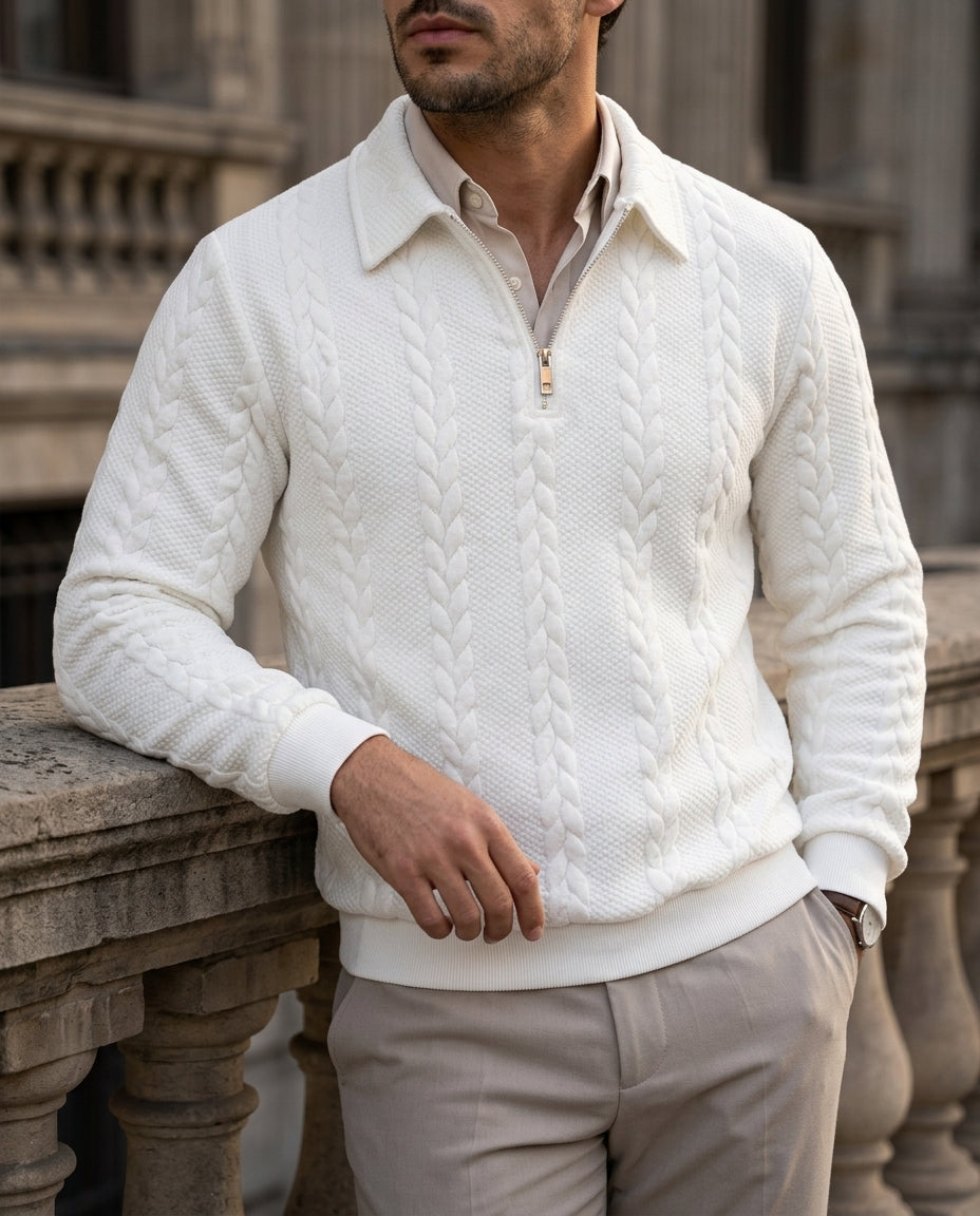 Corbin Men's Half Zip Knit Sweater