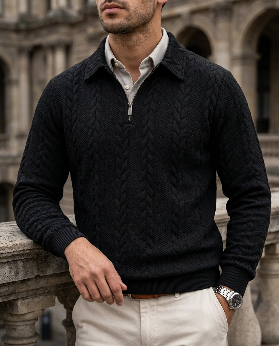Corbin Men's Half Zip Knit Sweater