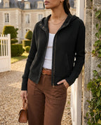 Cassia Women's Cropped Waffle Hoodie