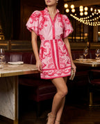 Marceline Women's Floral Puff Sleeve Two Piece Set