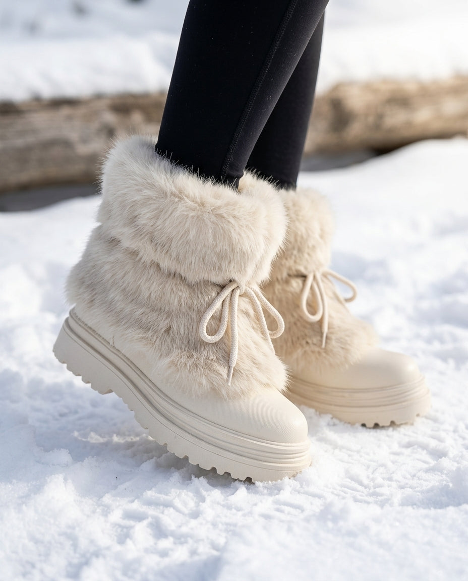 Nordvale Women's Faux Fur Platform Boots