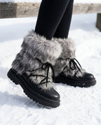 Nordvale Women's Faux Fur Platform Boots