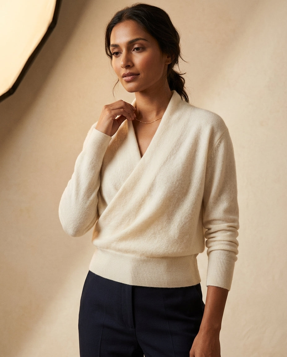 Bellweather Women's V-Neck Wrap Sweater