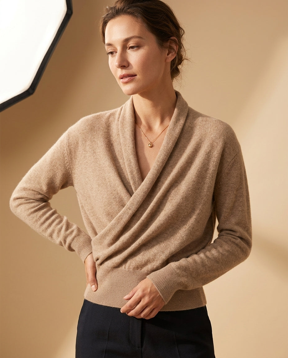 Bellweather Women's V-Neck Wrap Sweater