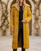 Jeanne Women's Oversized Cable Knit Coat