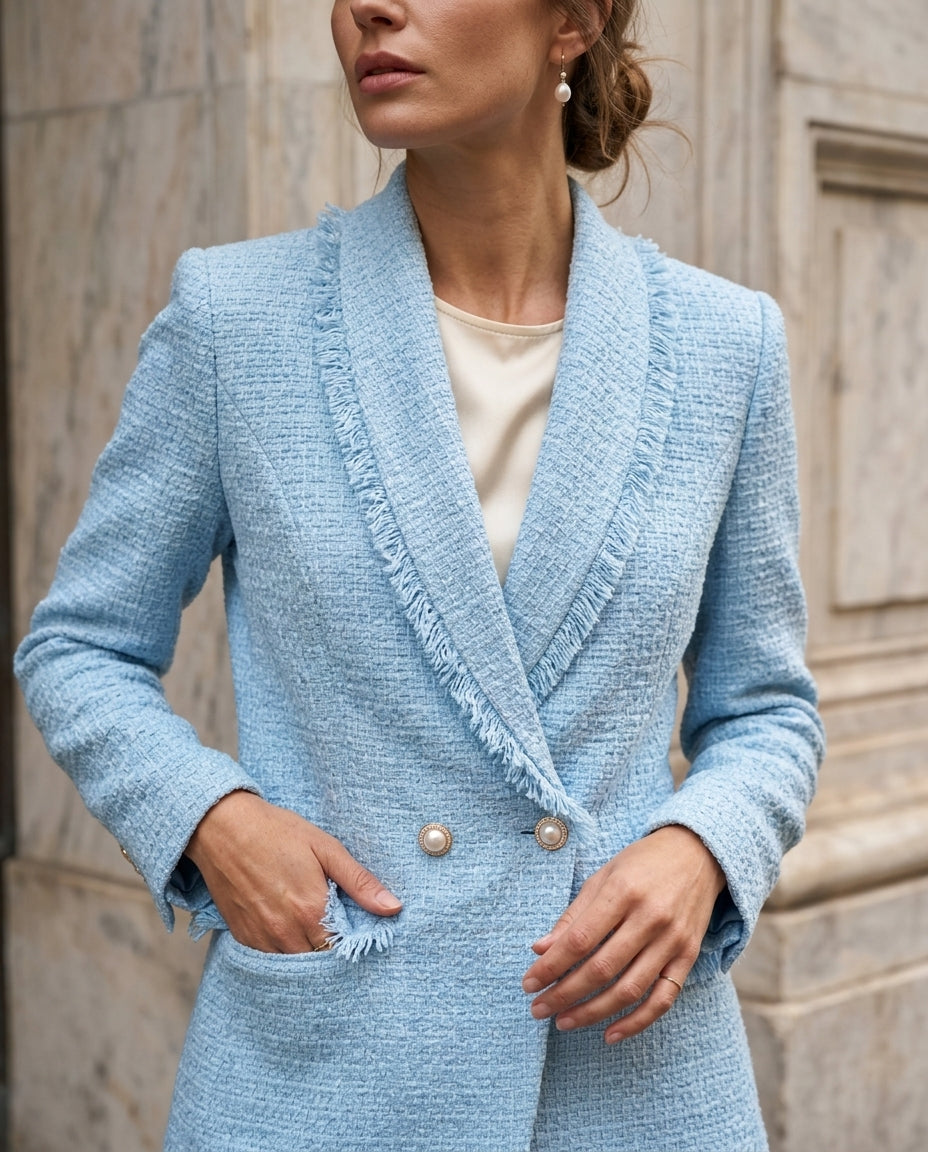 Marigold Women's Pearl Embellished Blazer