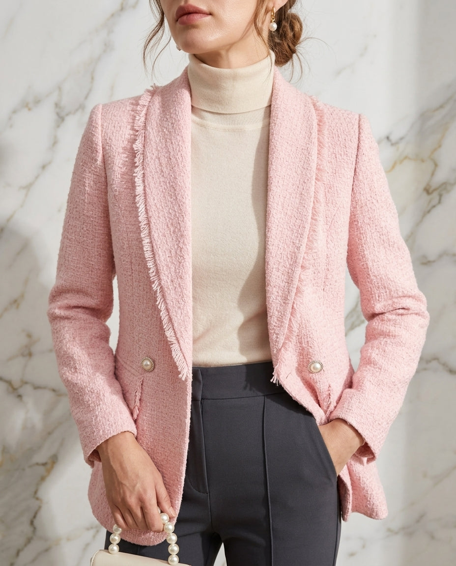 Marigold Women's Pearl Embellished Blazer
