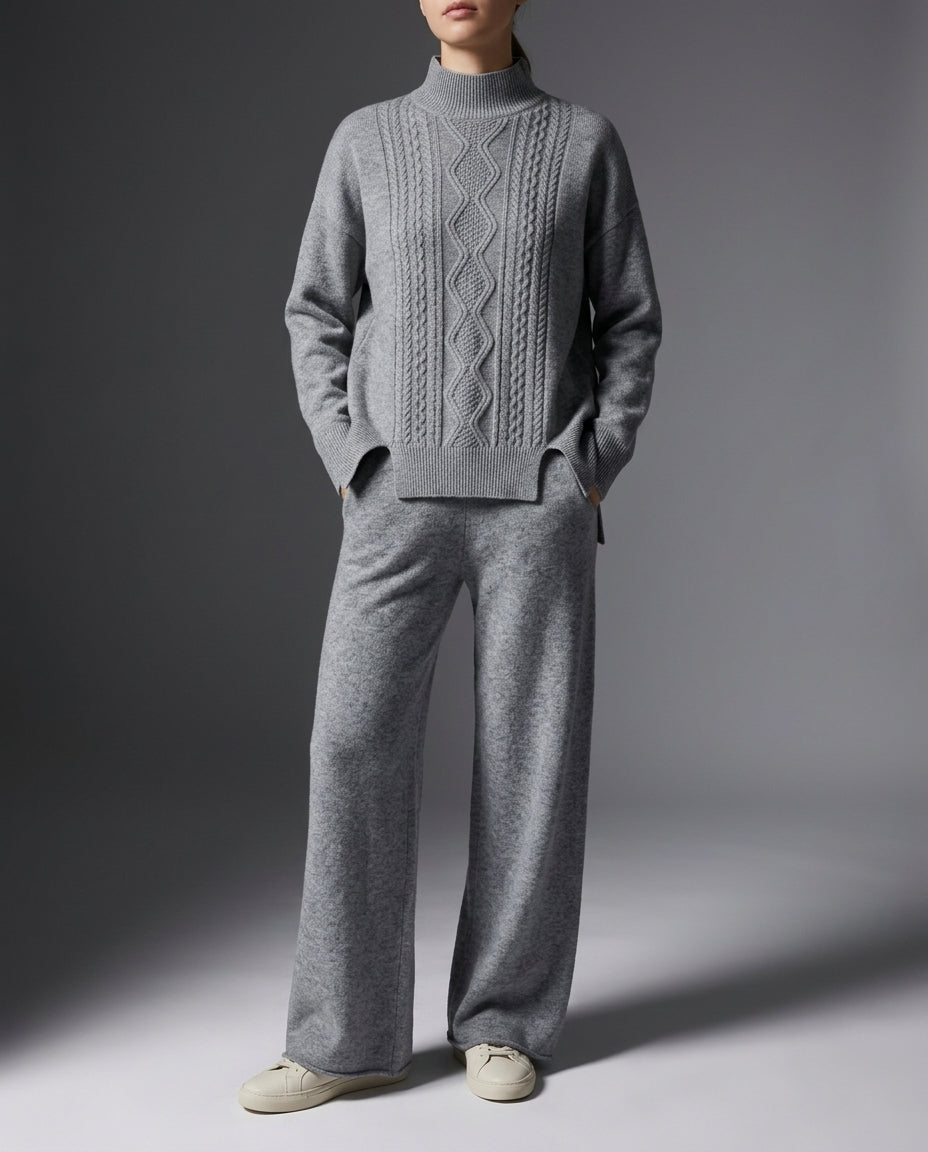 Vesper Women's Cashmere Wide Leg Set