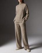 Vesper Women's Cashmere Wide Leg Set