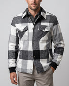 Raymond Men's Plaid Shirt Jacket