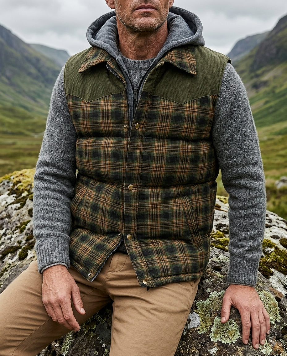 Keaton Men's Hooded Quilted Vest