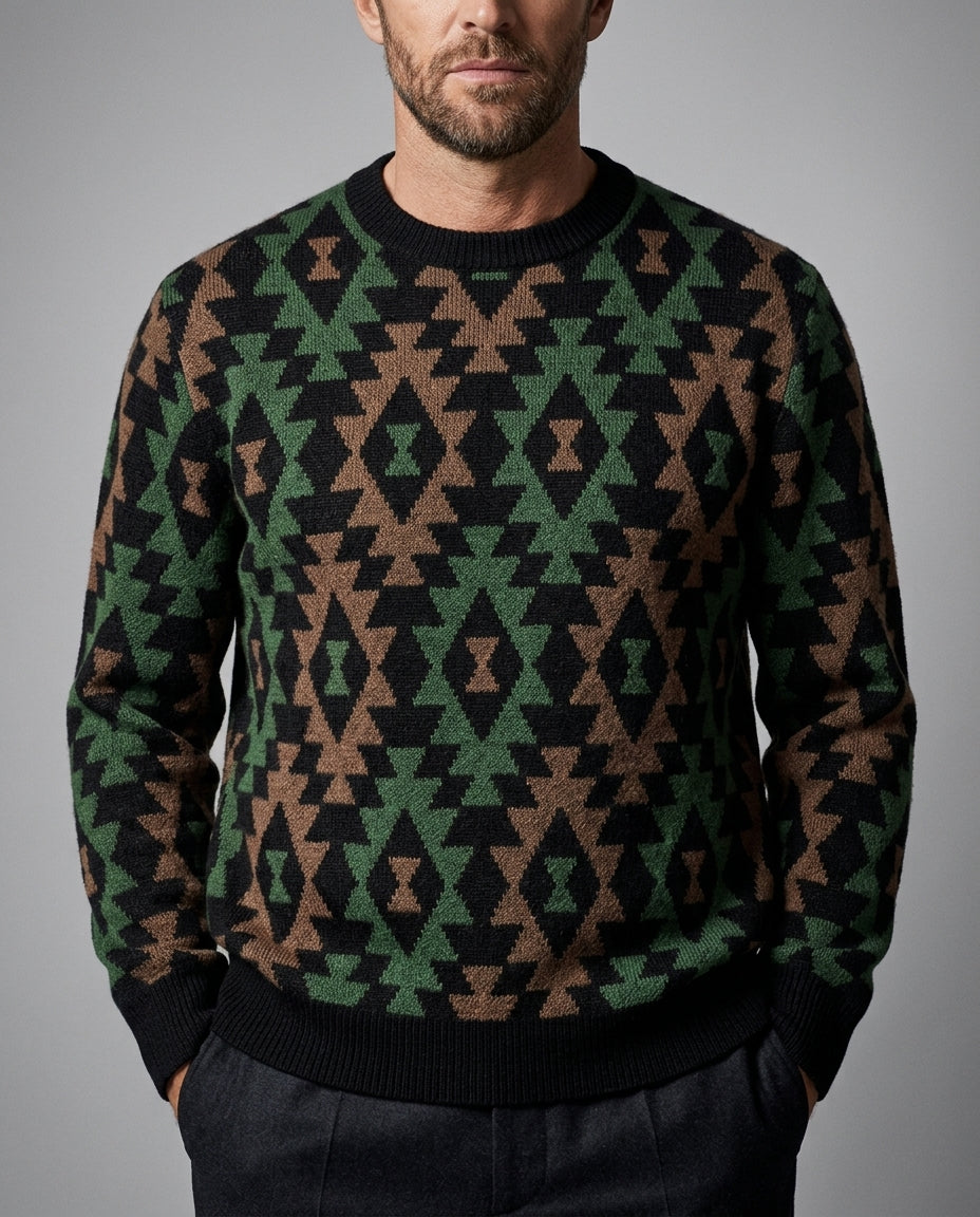 Rhodes Men's Heritage Pattern Sweater