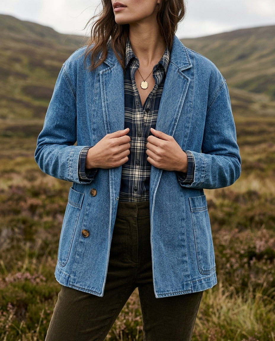 Yasmin Women's Oversized Denim Jacket