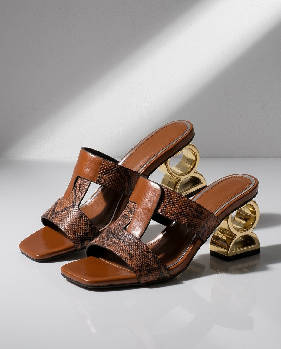 Aurelia Women's Sculpted Heel Slide Sandals