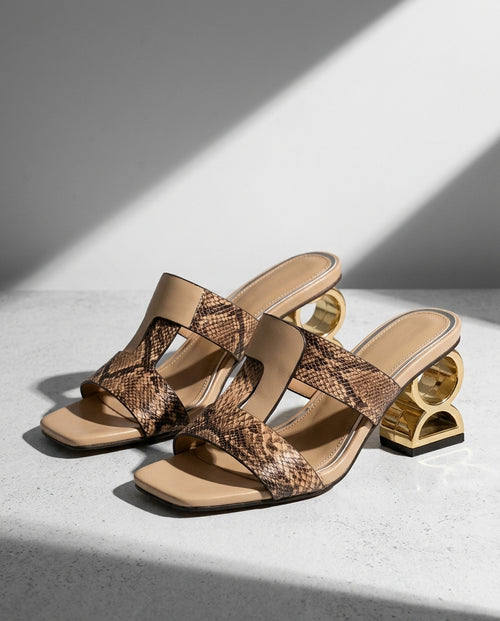 Aurelia Women's Sculpted Heel Slide Sandals