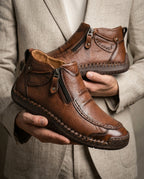 Calder Men's Leather Zip Ankle Boots