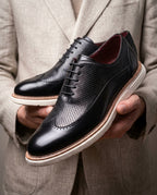 Fairmont Men's Wingtip Leather Dress Sneakers