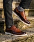 Fairmont Men's Wingtip Leather Dress Sneakers