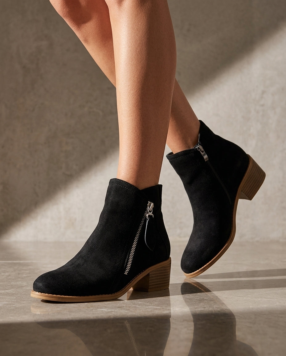 Delilah Women's Low Heel Ankle Boots