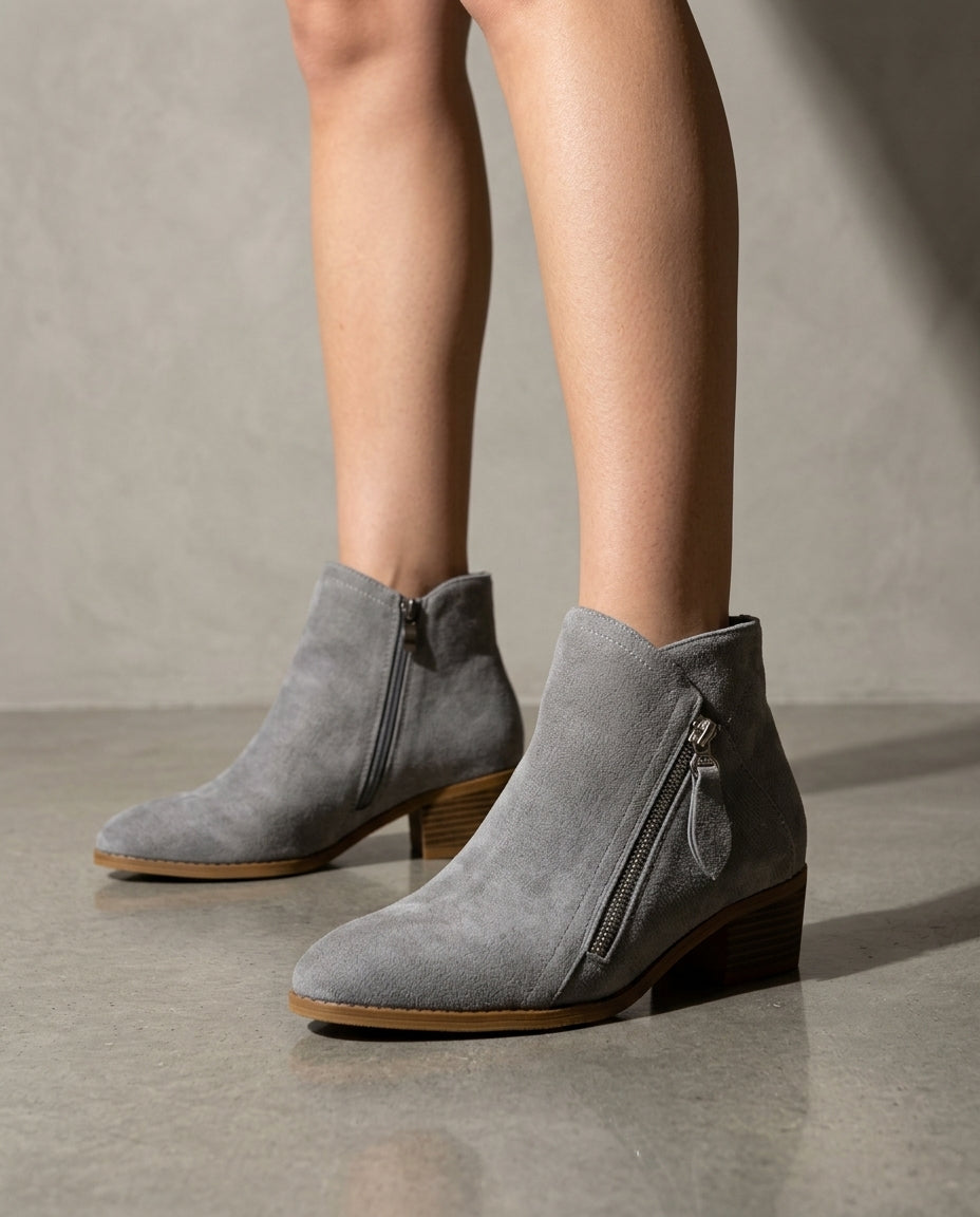 Delilah Women's Low Heel Ankle Boots