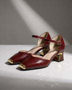 Seraphina Women's Cap Toe Low Heel Pumps