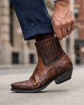 Cody Men's Leather Short Western Boots