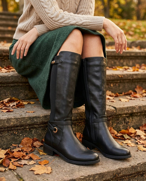 Adeline Women's Elastic Panel Riding Boots